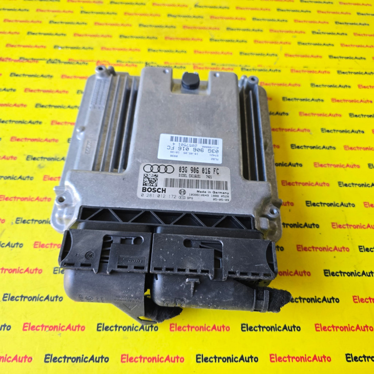 ECU Calculator motor AUDI A4, 0281012172, 03G906016FC,