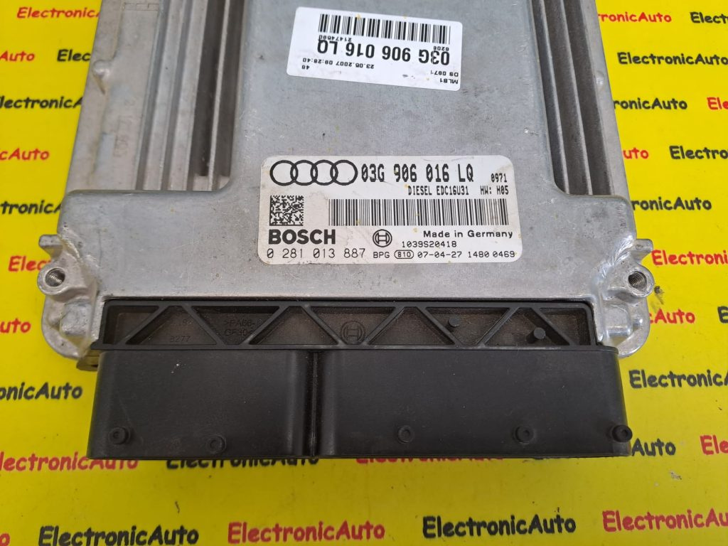ECU Calculator motor Audi A4 03G906016LQ, 0281013887