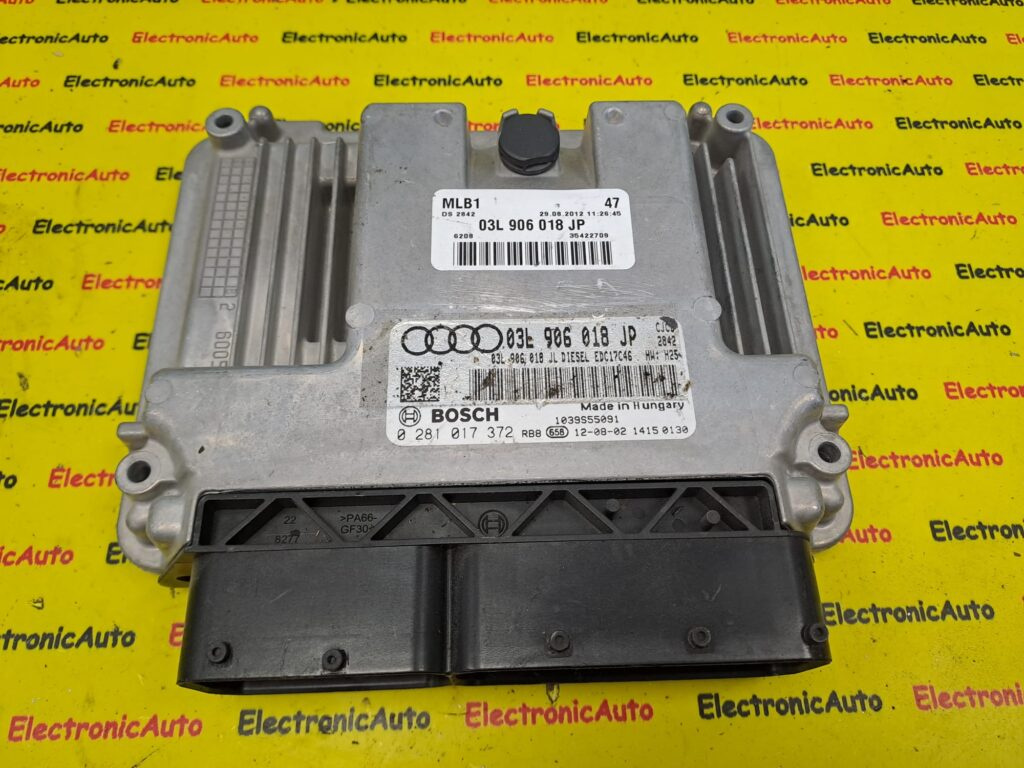 ECU Calculator motor Audi A4, 03L906018JP, 0281017372,