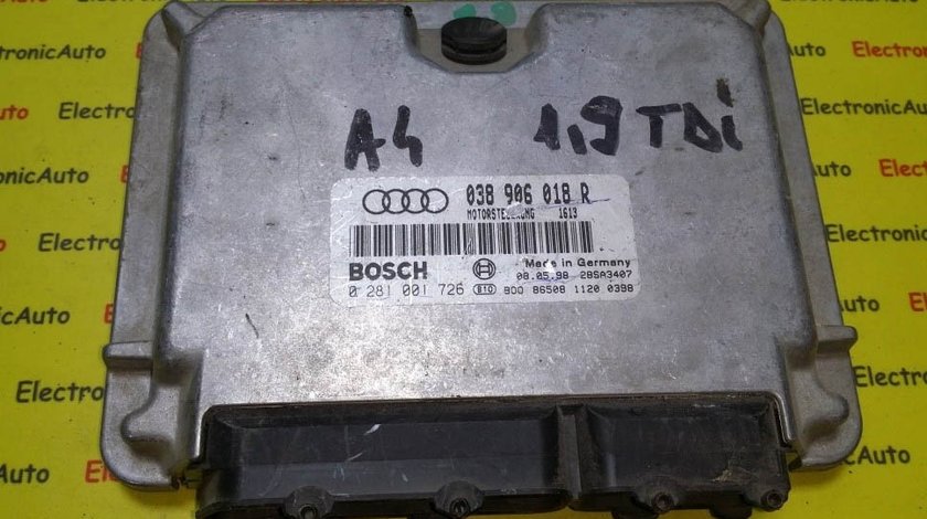 ECU Calculator motor Audi A4 1.9 tdi 0281001726 038906018R