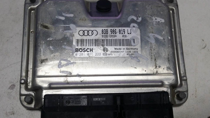 ECU Calculator Motor Audi A4 1.9 tdi, 0281011222, 038906019LJ