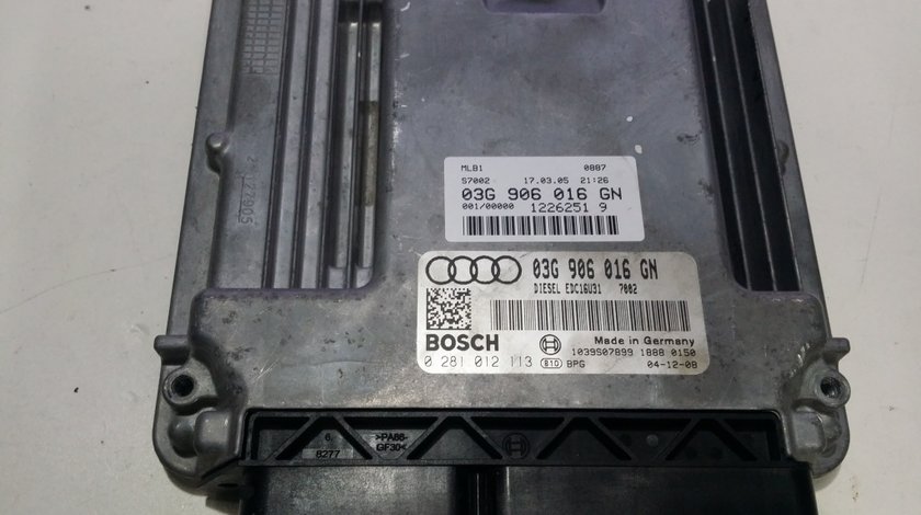 ECU Calculator motor Audi A4 2.0TDI 0281012113 EDC16U31 BLB 140CP