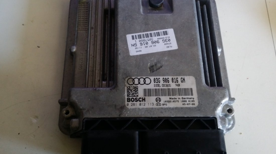 ECU Calculator motor Audi A4 2.0TDI 0281012113 EDC16U31 BLB 140CP