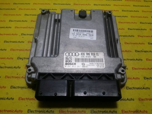 ECU Calculator motor Audi A4 2.0TDI, 0281012267, 03G906016CL,