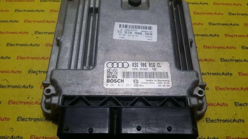 ECU Calculator motor Audi A4 2.0TDI 0281012267, 03G906016CL