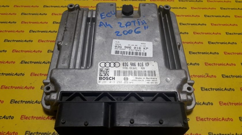 ECU Calculator motor Audi A4 2.0TDI 0281013292, 03G906016KP