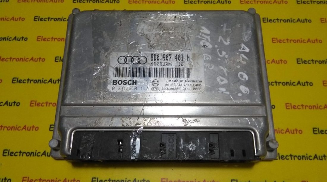 ECU Calculator motor Audi A4 2.5 tdi 0281010157, 8D0907401N