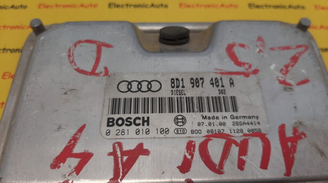 ECU Calculator motor Audi A4 2.5 TDI 8D1907401A, 0281010100
