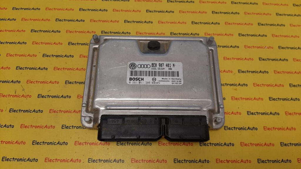 ECU Calculator motor Audi A4 2.5 tdi, 8E0907401N, 0281011386, EDC15VM+,