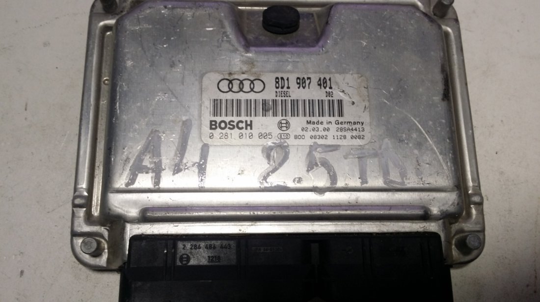 ECU Calculator motor Audi A4 2.5TDI 0281010005 8D1907401
