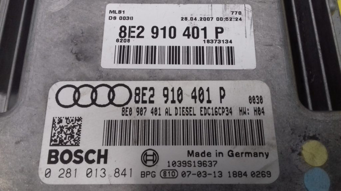 ECU Calculator Motor Audi A4 2.7 TDI, 0281013841, 8E2910401P