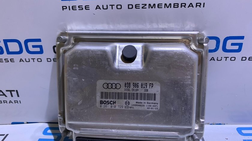 ECU / Calculator Motor Audi A4 B6 1.9TDI AWX 131CP 2001 - 2005 Cod Piesa : 038906019FP / 0281010729