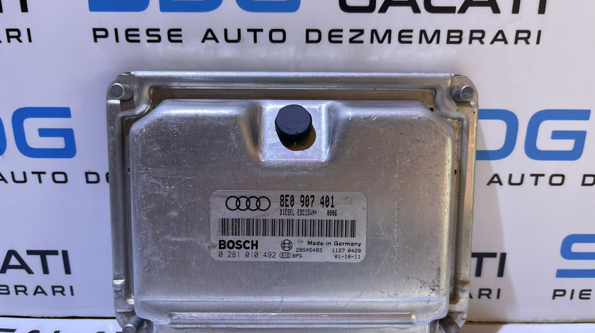 ECU Calculator Motor Audi A4 B6 2.5 TDI V6 AYM 2001 - 2005 Cod 8E0907401 0281010492