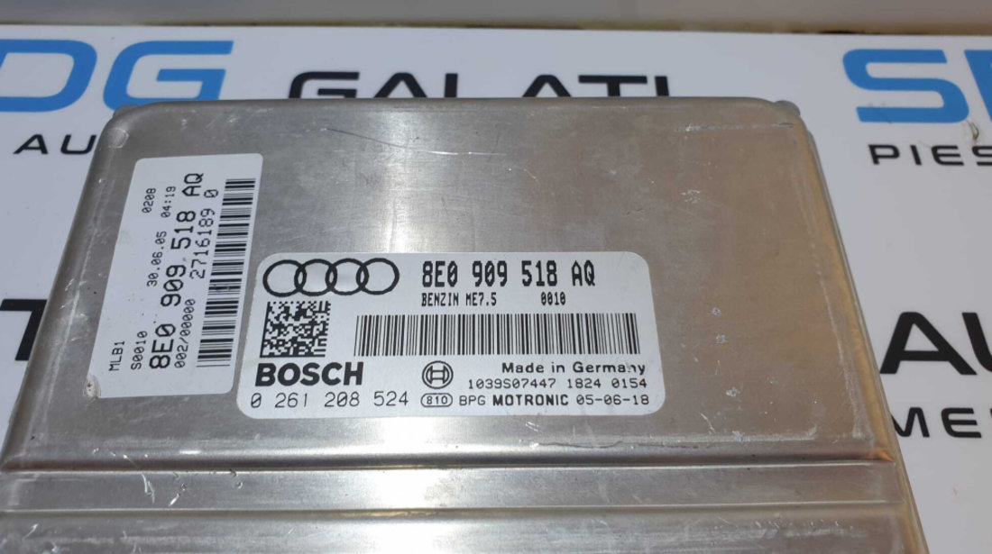 ECU Calculator Motor Audi A4 B7 1.8 T BFB 2005 - 2007 Cod 8E0909518AQ 0261208524