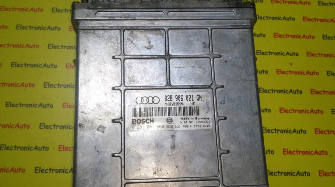 ECU Calculator motor Audi A4, Vw SHARAN 1.9 tdi 028906021GN 0281001660