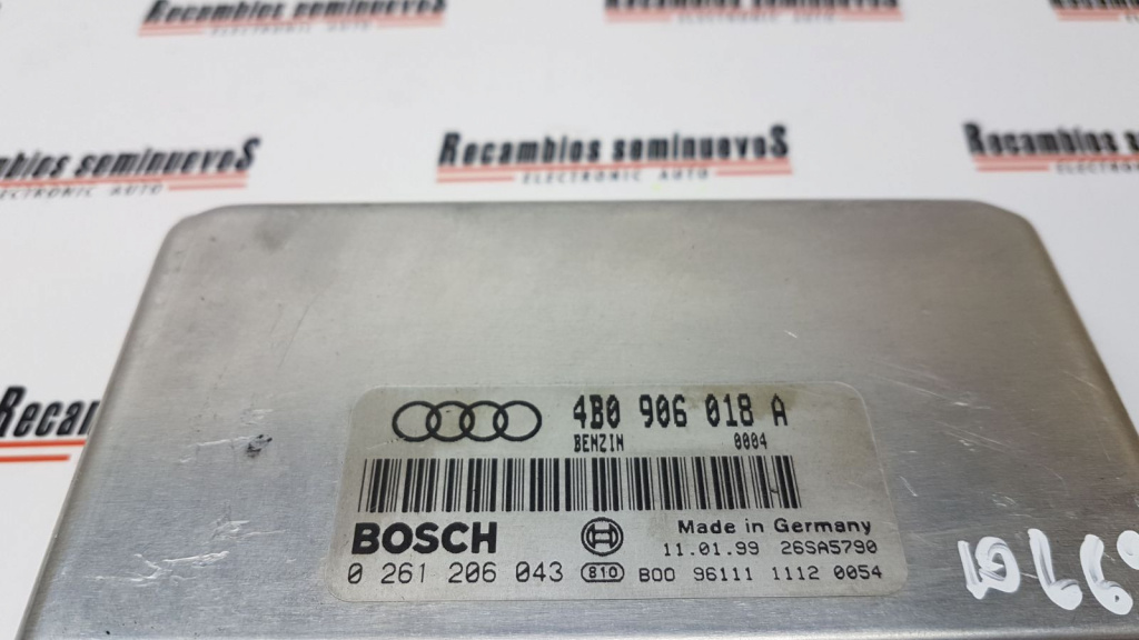 ECU Calculator Motor AUDI A6, 0261206043, 4B0906018A,