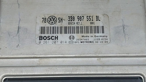 ECU Calculator Motor Audi A6, 0261207014, 3B0907551BL,