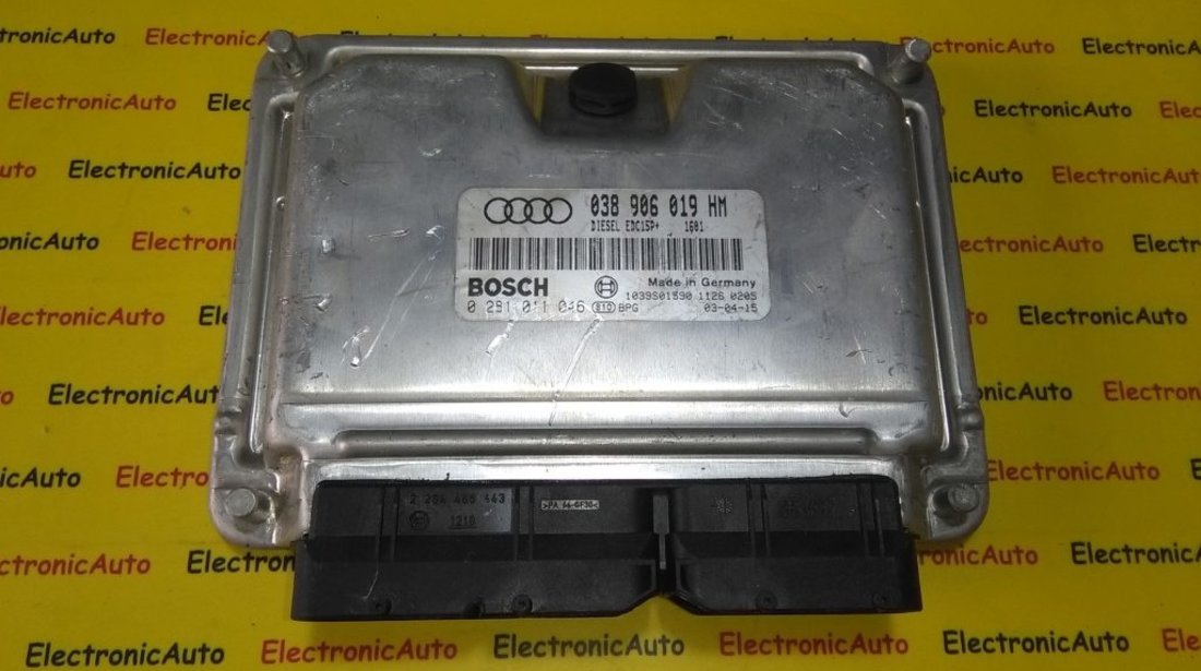 ECU Calculator motor Audi A6 1.9 tdi 0281011046, 038906019HM