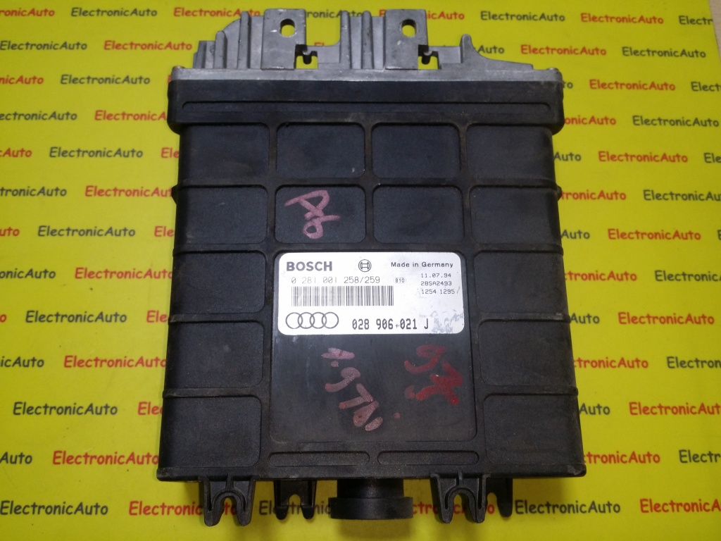 ECU Calculator motor AUDI A6 1,9TDI 028906021J 0281001258/259