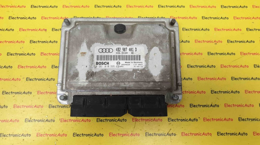 ECU Calculator Motor Audi A6 2.5 tdi, 0281010395, 4B2907401D, EDC15VM+