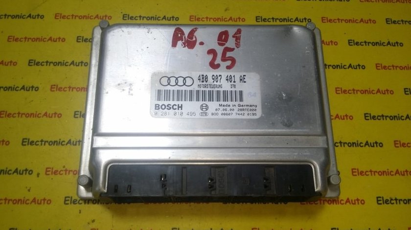 ECU Calculator motor Audi A6 2.5 tdi 0281010496, 4B0907401AE