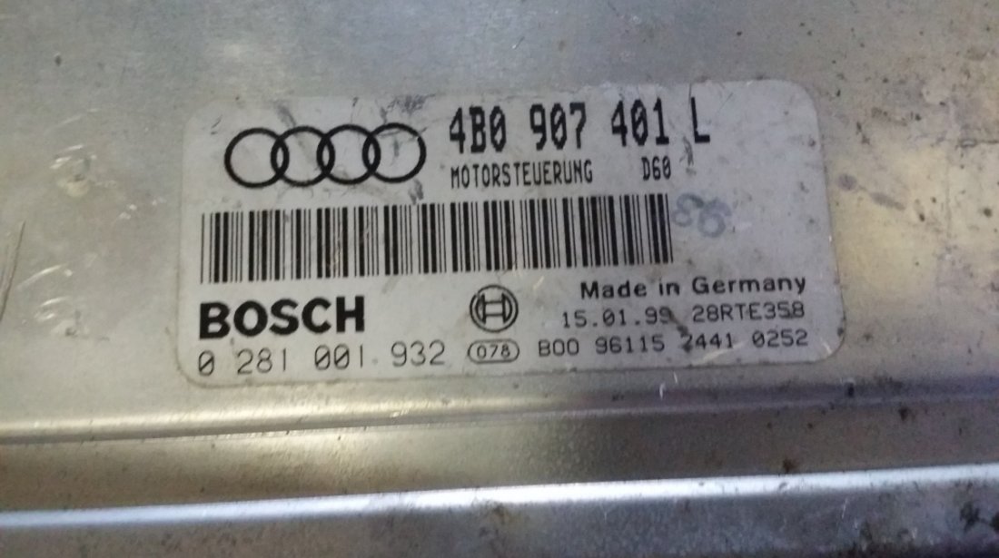ECU Calculator motor Audi A6 2.5TDI 0281001932 EDC15M