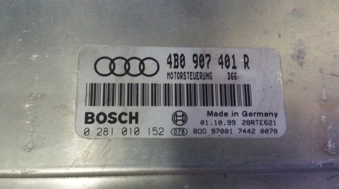 ECU Calculator motor Audi A6 2.5TDI 0281010152 EDC15M AFB 150CP