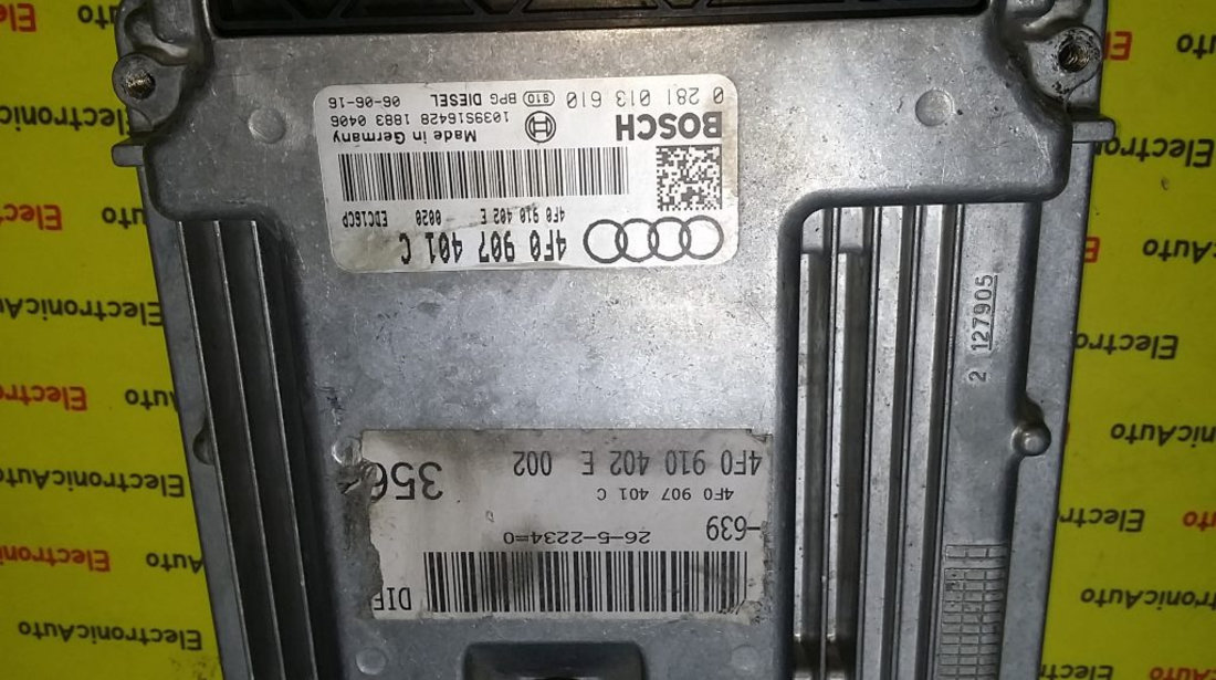 ECU Calculator motor Audi [A6] 3.0TDI 0281013610, 4F0910402E