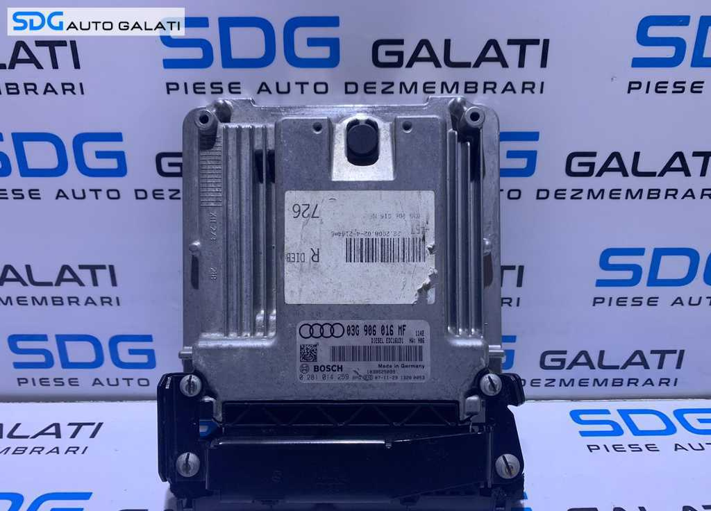 ECU Calculator Motor Audi A6 C6 2.0 TDI BRE Cutie Automata 2005 - 2008 Cod 03G906016MF 0281014259 [L2782]