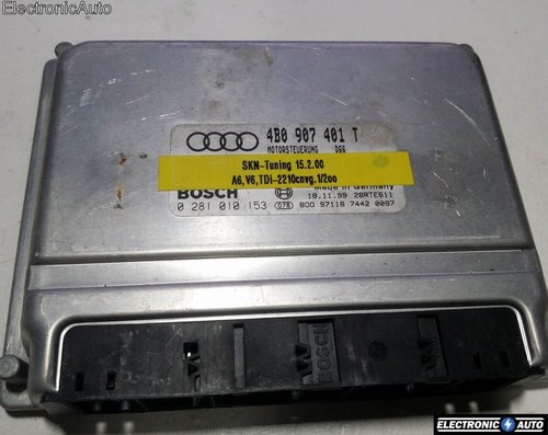 ECU Calculator motor Audi A6 SKN Tuning 0281010153 4B0907401T