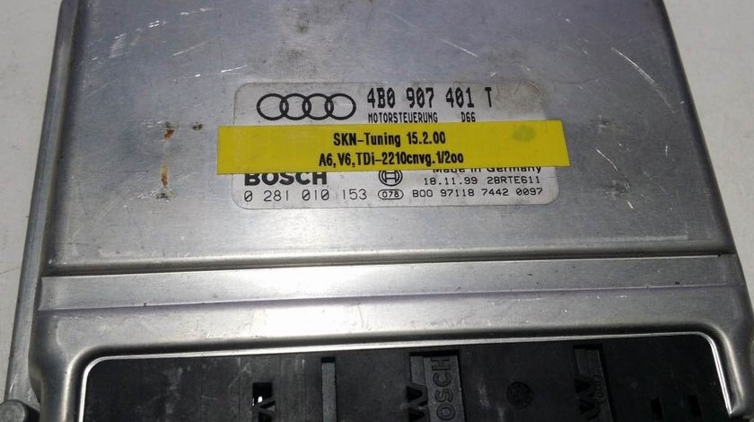 ECU Calculator motor Audi A6 SKN Tuning 0281010153 4B0907401T