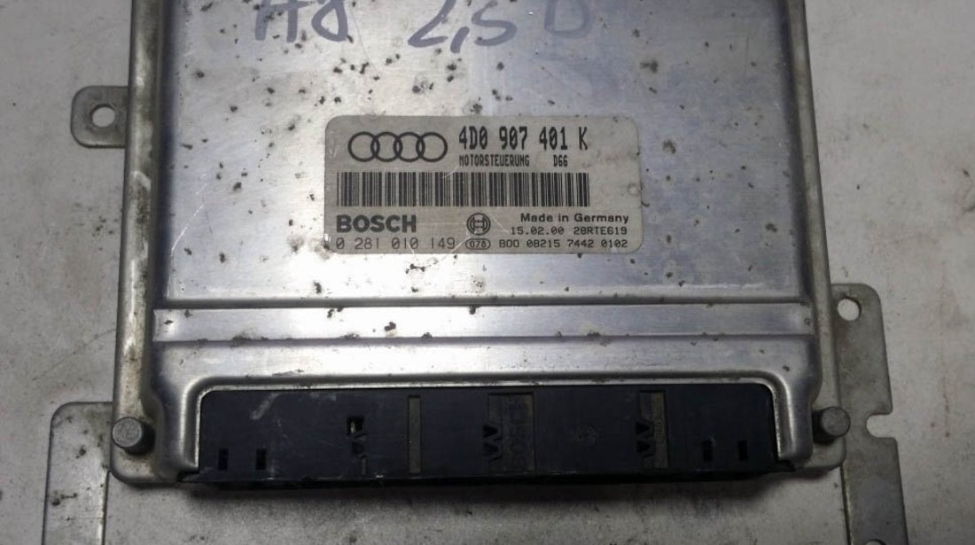 ECU Calculator motor Audi A8 2.5 tdi 0281010149 4D0907401K