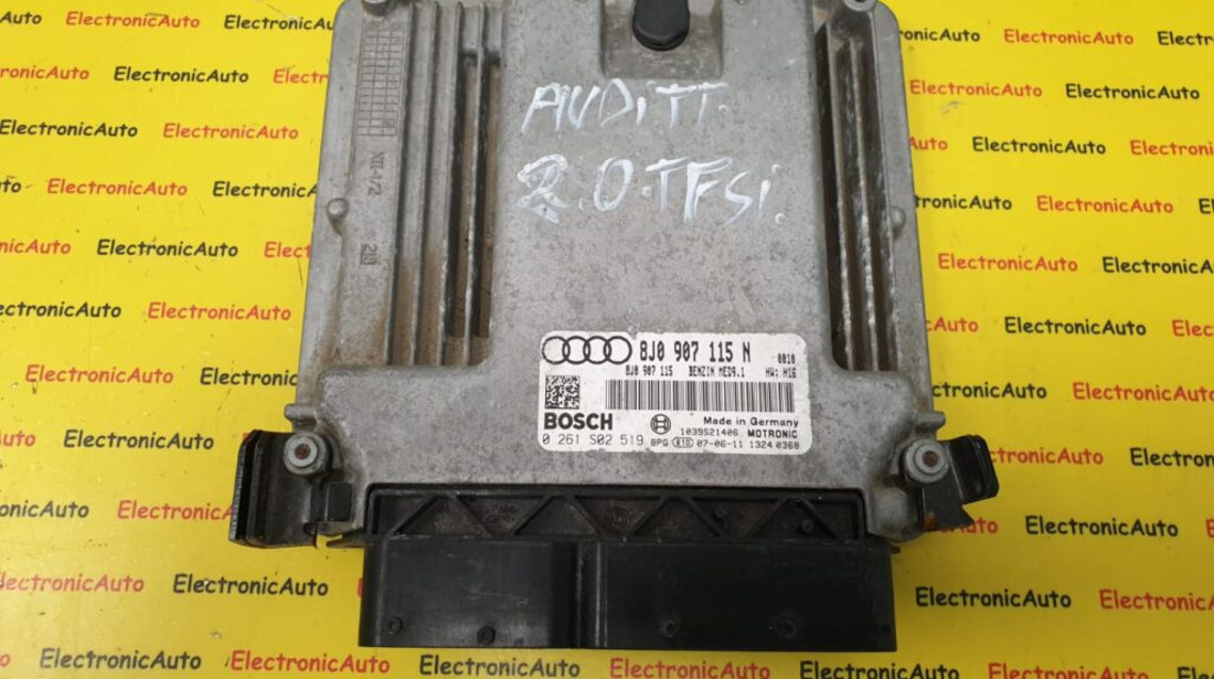 ECU Calculator motor Audi TT 2.0TFSi, 0261S02519, 8J0907115N, MED9.1