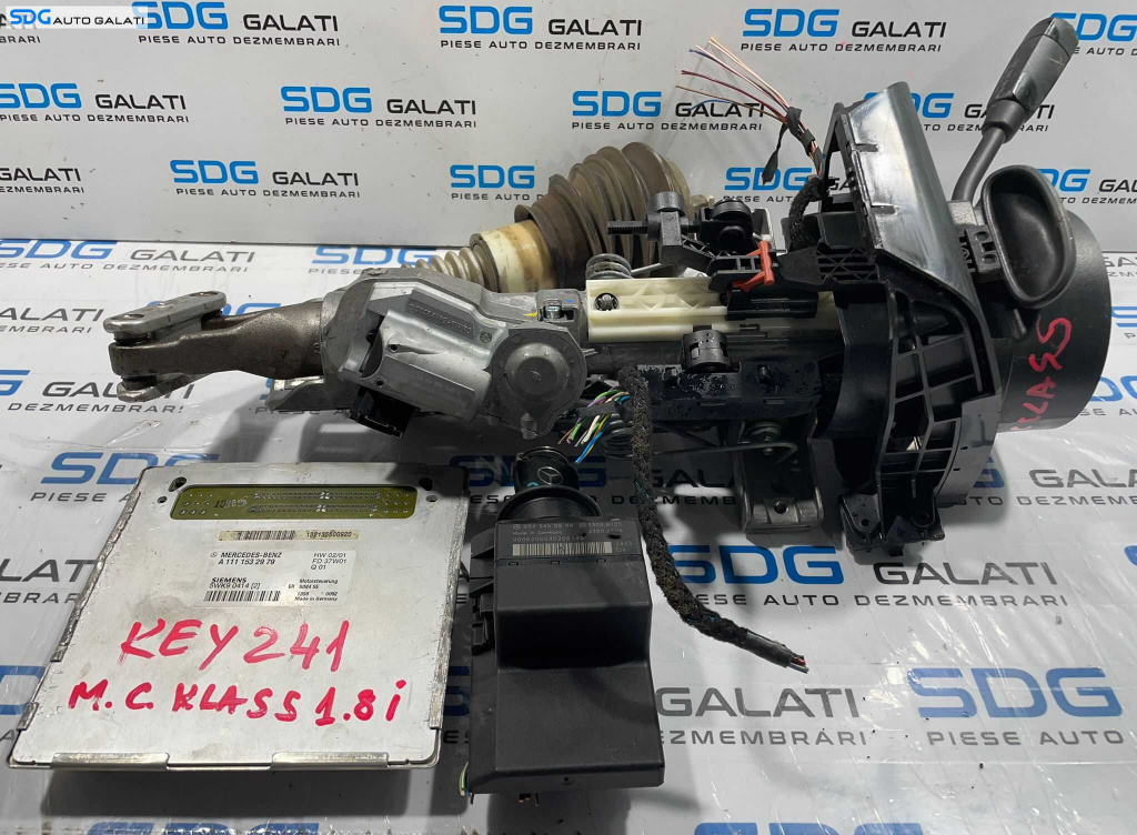 ECU Calculator Motor Ax Blocator Volan Citior Cheie Cheie Imobilizator Mercedes Clasa C Class W203 1.8 Kompressor Benzina 2001 - 2007 Cod A1111532979 A2035450508 [L4583] [L4584]