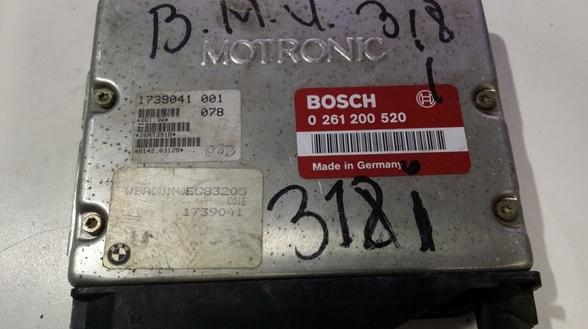 ECU Calculator motor Bmw 318 0261200520 1739041 M1.7 E36