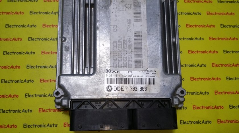 ECU Calculator motor Bmw 320D 0281011122 DDE7793863