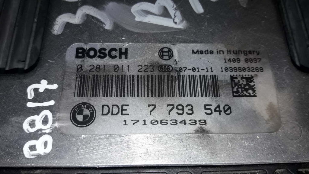 ECU Calculator Motor BMW 330 D, 0281011223, 7793540,