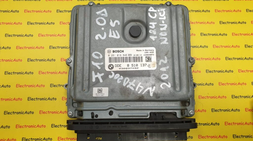 ECU Calculator motor Bmw 520 d DDE8510137, 0281016846