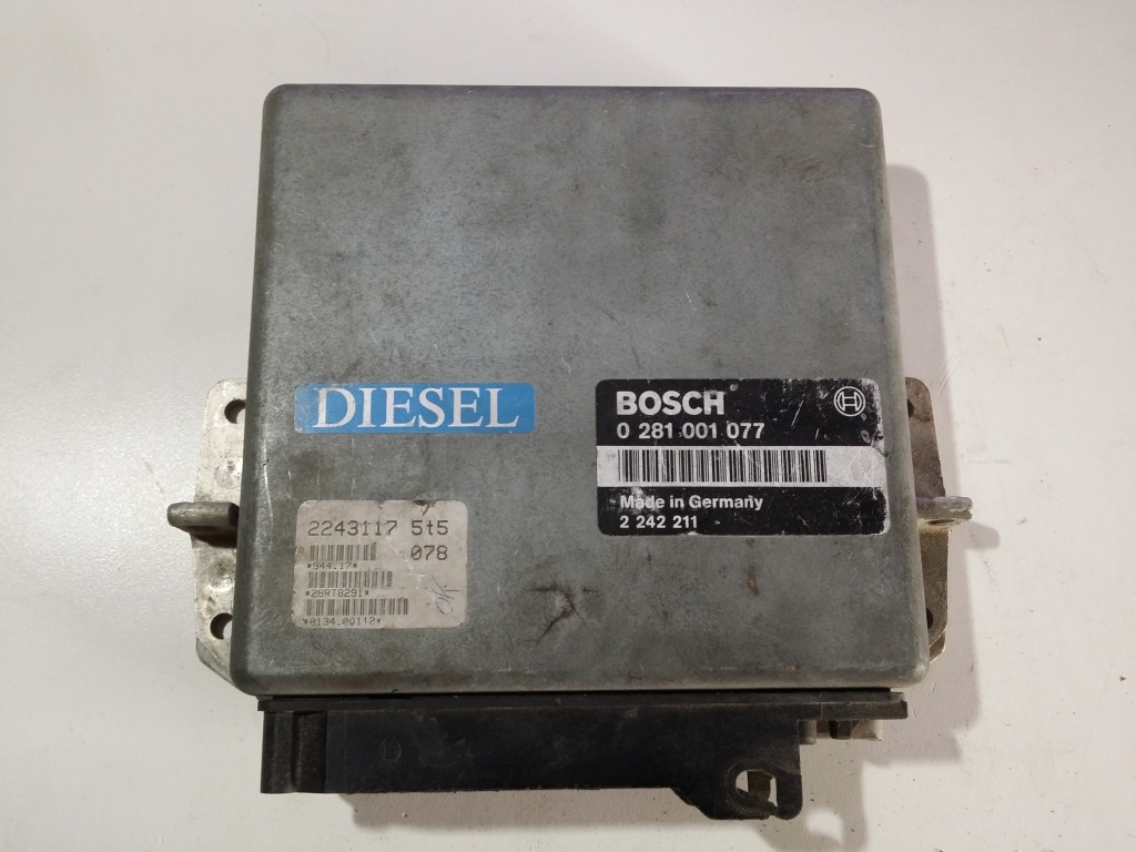 ECU Calculator motor Bmw 524TD 0281001077 2242211 MSA1 E34