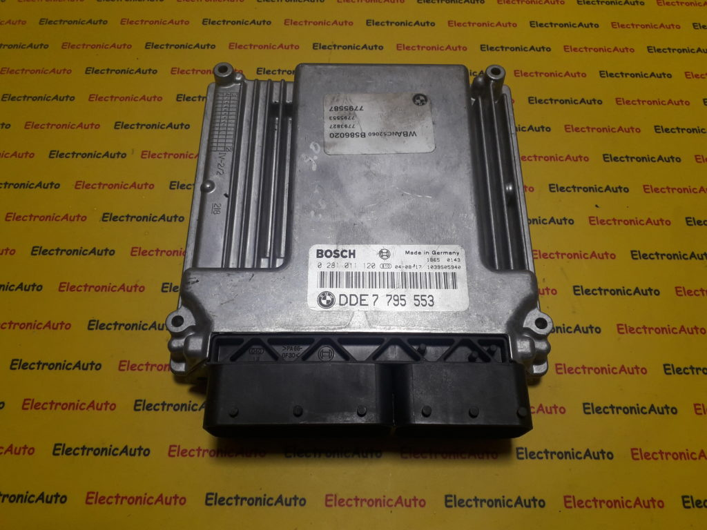 ECU Calculator motor Bmw 525 d, 0281011120, DDE 7795553