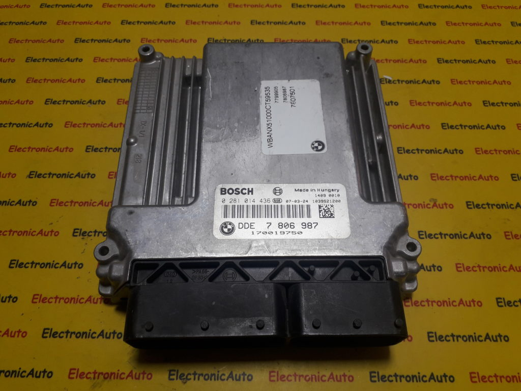 ECU Calculator motor Bmw 525 d 0281014436, DDE 7806987,