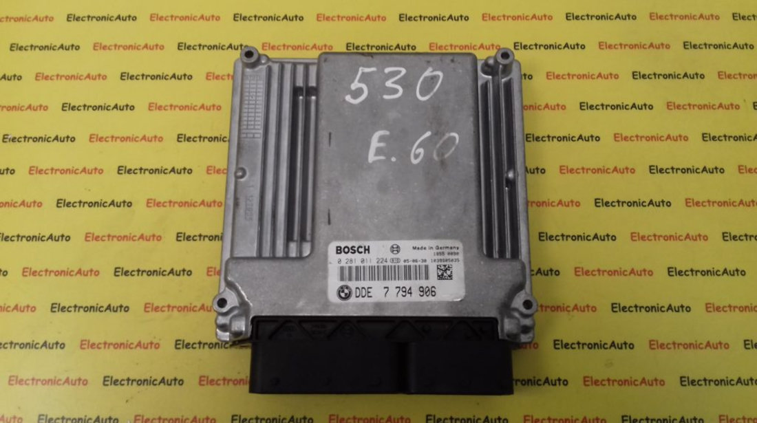 ECU Calculator Motor BMW 530D, 0281011224, DDE7794906