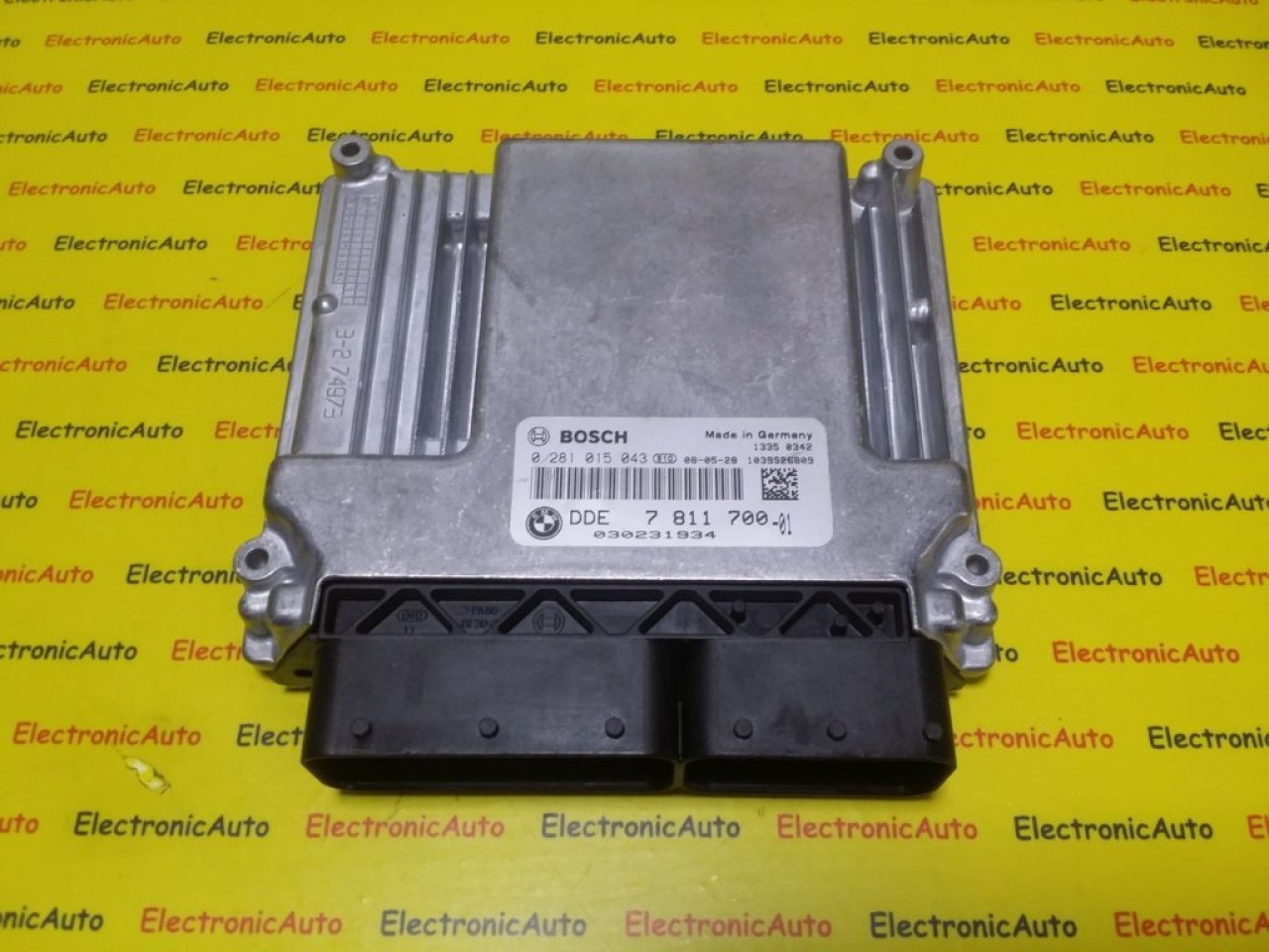 ECU Calculator Motor BMW E90 E87 320d 120d, 0281015043, DDE7811700