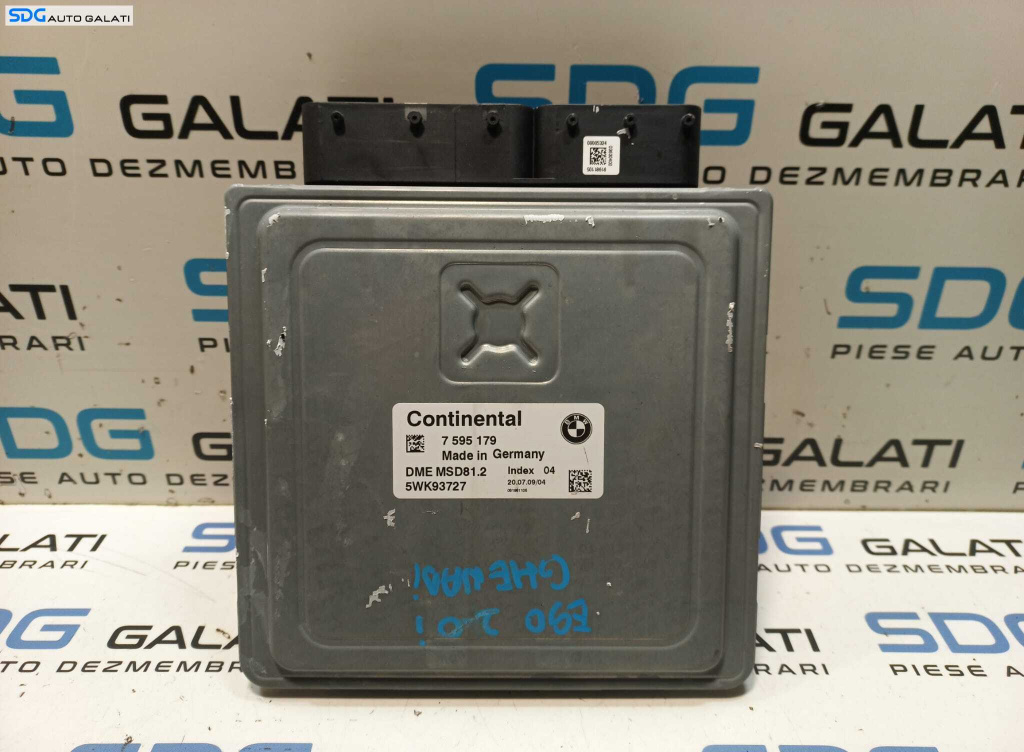 ECU Calculator Motor BMW Seria 3 E90 E91 E92 2.0 N43 2004 - 2011 Cod 7595179 [L0634] [L0636]