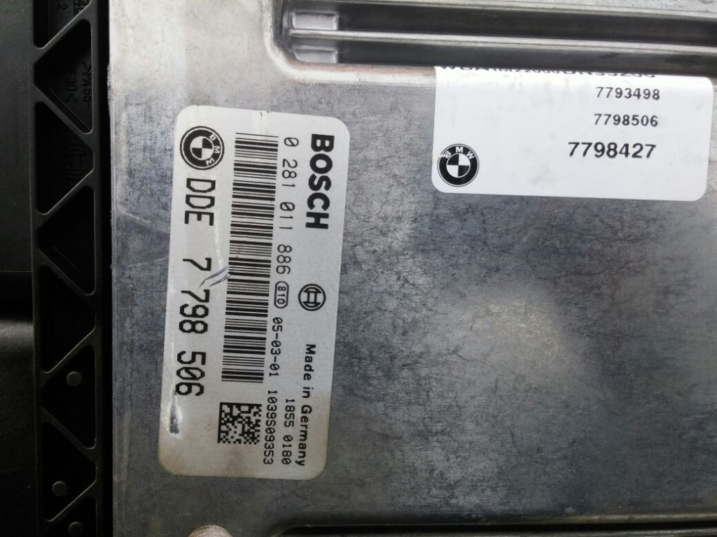 ECU Calculator Motor BMW SERIE 7, 0281011886, 7798506,