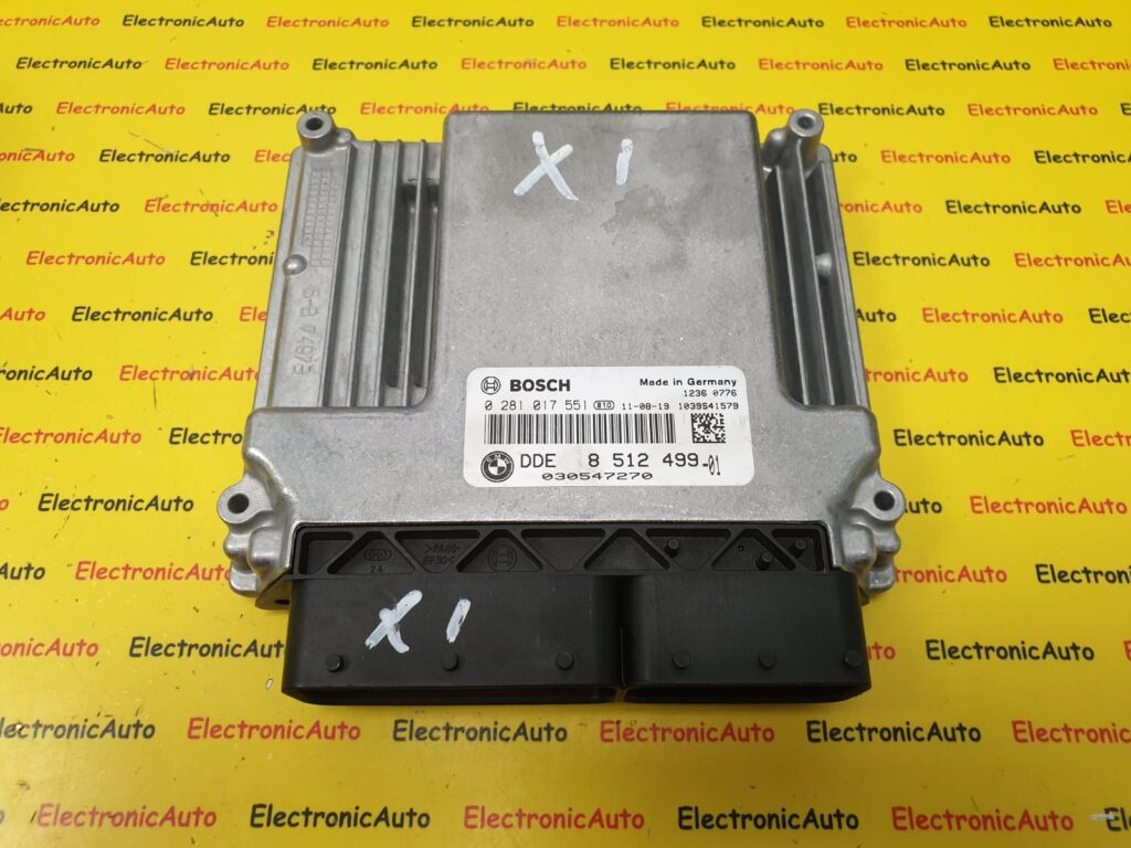 ECU Calculator Motor BMW X1, 0281017551, DDE8512499