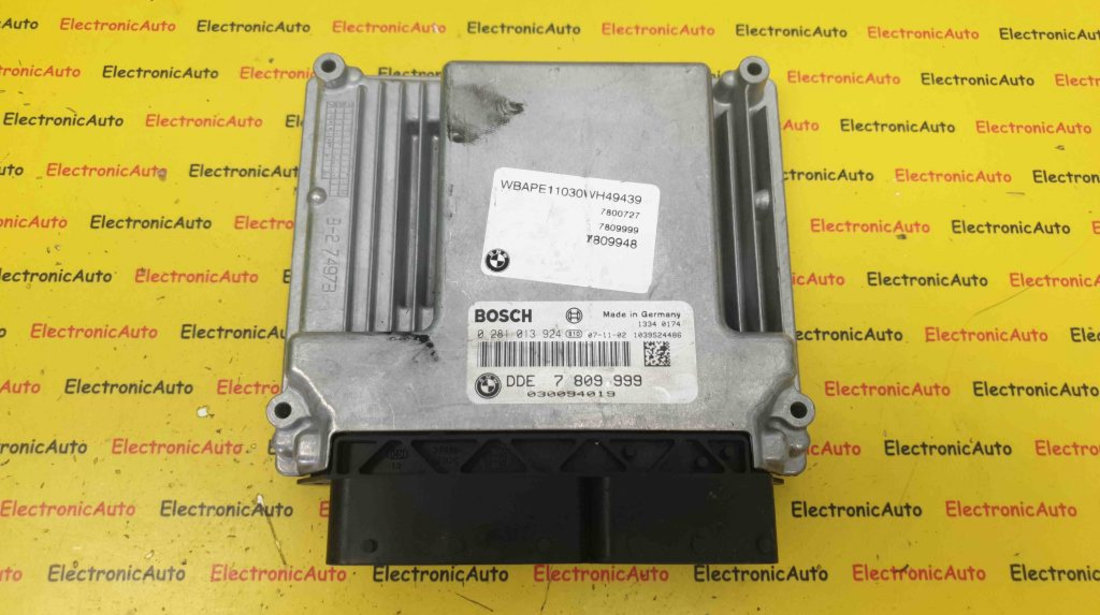 ECU Calculator Motor BMW X3 2.0 d, 0281013924, DDE 7809999