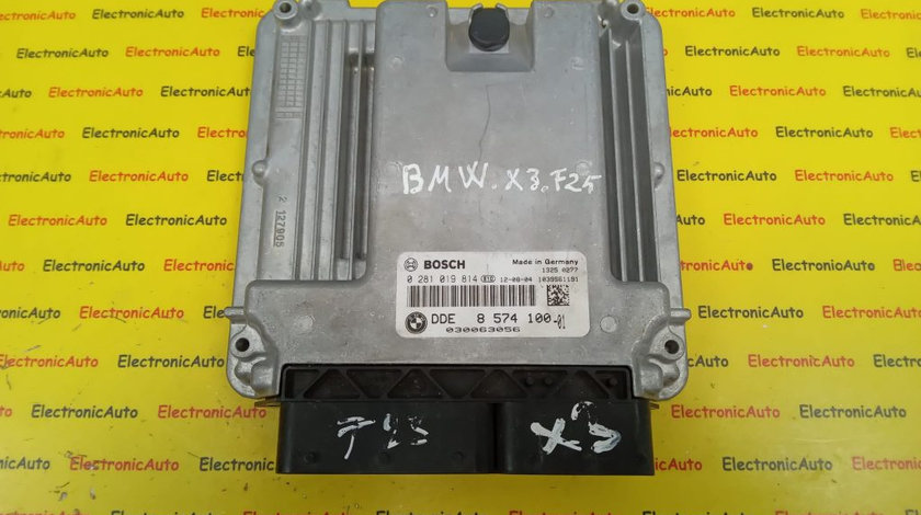 ECU Calculator motor Bmw X3 3.0 d DDE8574100, 0281019814