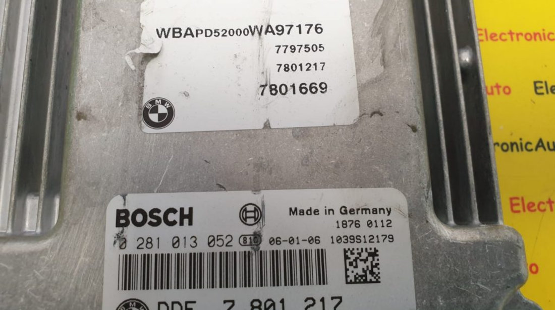 ECU Calculator Motor BMW X3 E83 3.0 d, 0281013052, 7801217