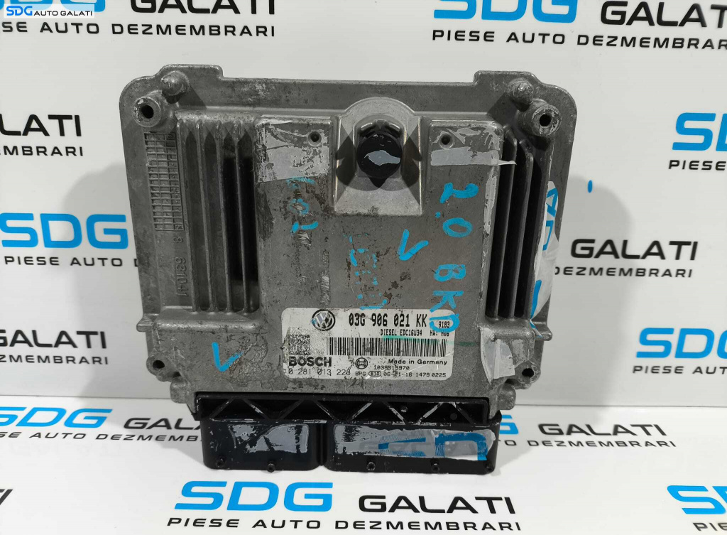 ECU Calculator Motor BOSCH Audi A3 8L 2.0 BKD 2004 - 2013 Cod 03G906021KK 0281013228 [L2280] [L2281]